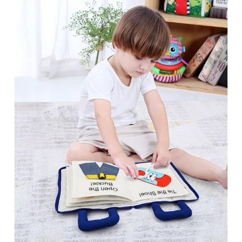 Baby Quiet Felt DIY Book Learning Educational Toy for Kids Boys 1 Year Old Montessori Soft Fabric Sensorial Cloth Books Toys