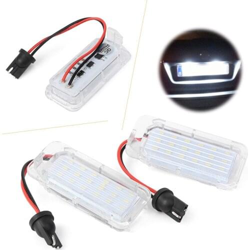 For Ford Focus 2008-up Car LED License Number Plate Light Lamp For Ford Kuga Fiesta Mondeo S-Max Grand C-Max Galaxy 1Pair