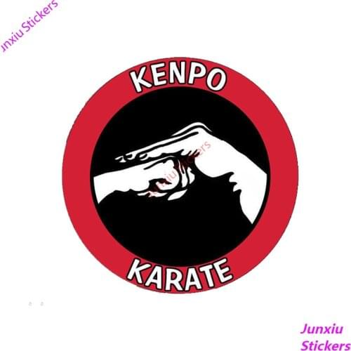 Creative Decoration KENPO KARATE Car Sticke Accessories Vinyl PVC 13cm*13cm Motorcycle Waterproof Windshield Car Styling Decal