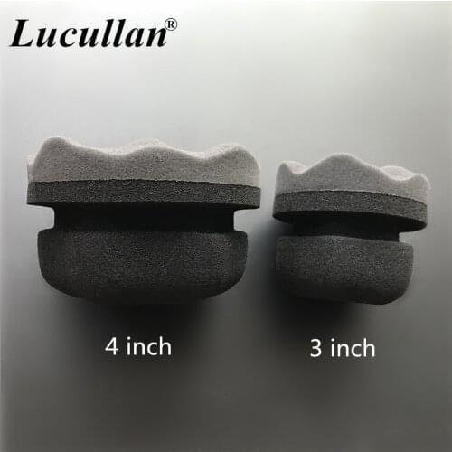 Lucullan Make Detailing Easier Hex Grip Tools Handheld Tire Waxing Sponge 3 inch Fit The Wax Bottle Tire Dressing Applicator