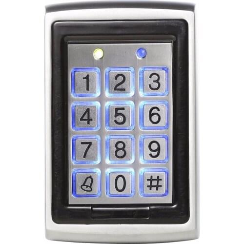 RFID Metal Access Control Keypad Waterproof Rainproof Cover Outdoor Door Opener Electronic Lock System
