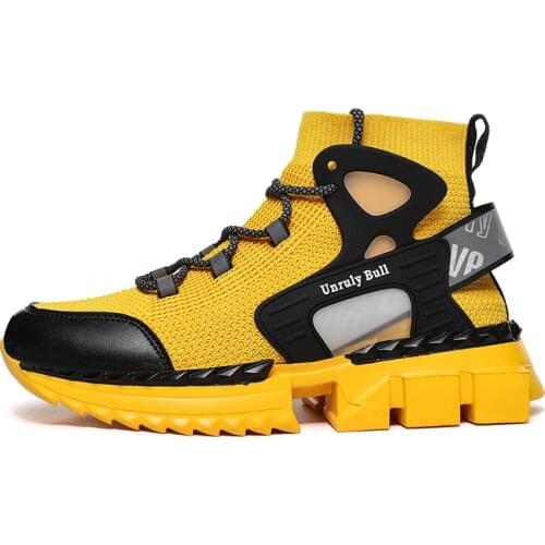 Men casual shoes High Quality Sports Men Vulcanize Shoes Mens Shoes Deformation robot Fashionable men sports shoes soft -44