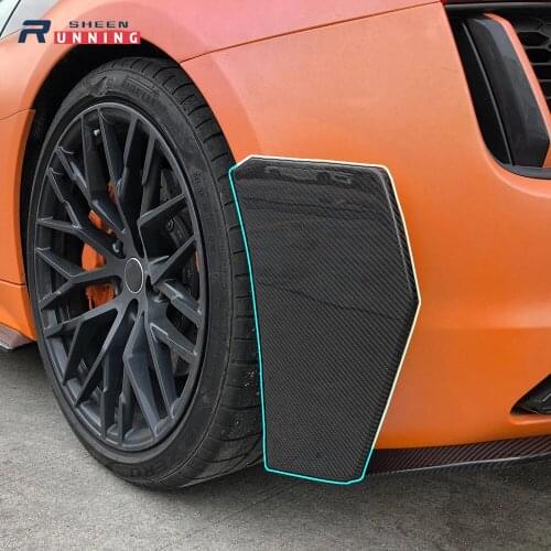 Rear Bumper spoiler attachment For Audi R8 carbon fiber side fender vent Fit audi r8 2016 2017 2018 rear bumper splitters