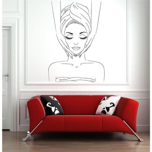 Wall Stickers For Spa Baths, Removable Stickers For Salon And Window Walls, Art Wallpaper Wall Stickers For Beauty Shops