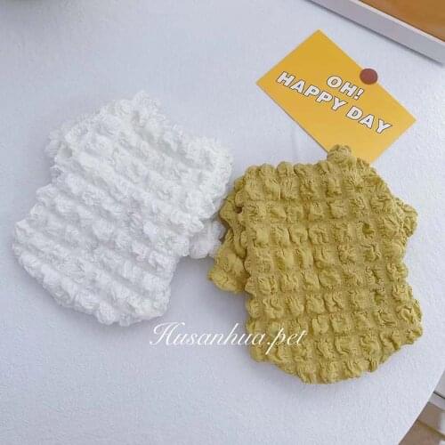 Pet autumn and winter new plus velvet thickening Teddy Bichon small and medium puffer sweater coat sweater