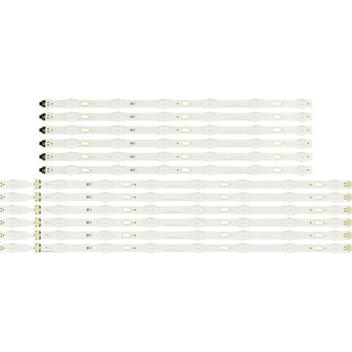 New Kit 12 PCS LED strip for ue55ku6100k S_5U75_55_FL_R6_REV1.5_150514 LM41-00135A S_5U75_55_FL_L8_REV1.5_150514 LM41-00136A