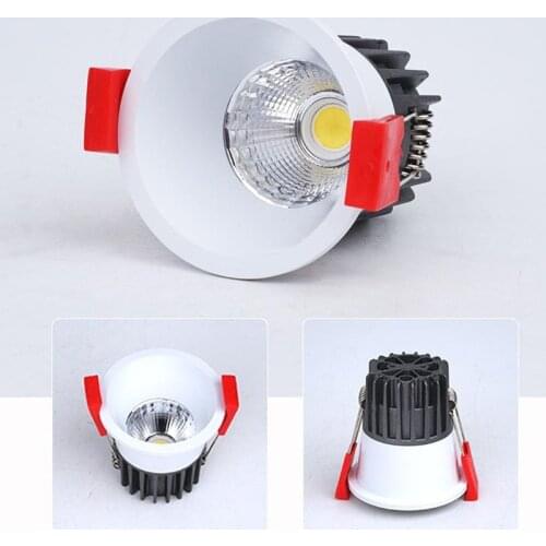 Dimmable Led Anti-glare downlight COB Spot Light Bulb 5w 7w 9w AC85-265V LED Lamp ceiling recessed Lights Indoor Lighting