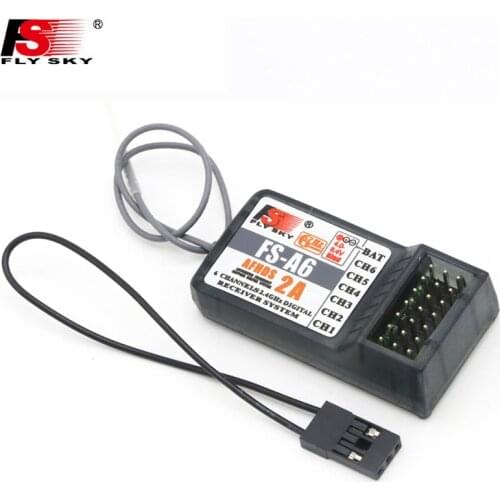 Flysky FS A6 2.4G 6CH Receiver For I10 I6 I4 GT2E GT2F GT2G Transmitter Remont Controller