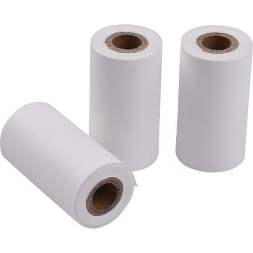 57x30mm Self-Adhesive Thermal Paper Roll White Sticky Paper BPA-Free for PAPERANG P1(S)/P2(S) Pocket Thermal Printer