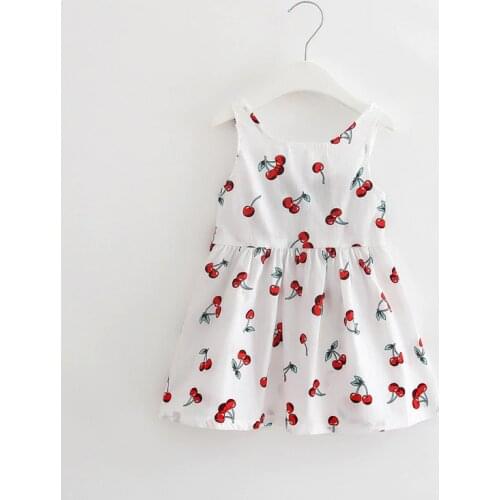 2021 Sundress Newborn Baby Boutique Dress Girls Party Dresses Lemon Print Infant 1 Year Birthday Dress Baby Kids Holiday Costume