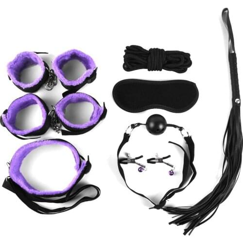8 in 1 Mouth Gag Handcuffs For Sex Open Leg BDSM Bondage Restraint Fetish Slave Adult Sex Toys For Woman Couples Games