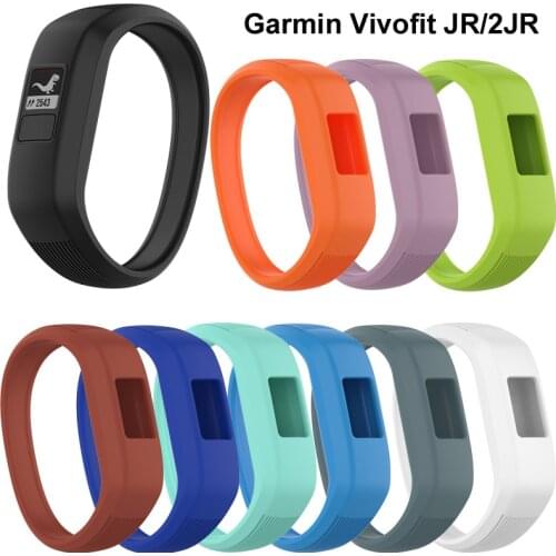 Top Soft Silicone Watch Strap For Garmin Vivofit JR 2 / Vivofit 3 Children Wristbands Bracelet Replacement Wrist Straps Band