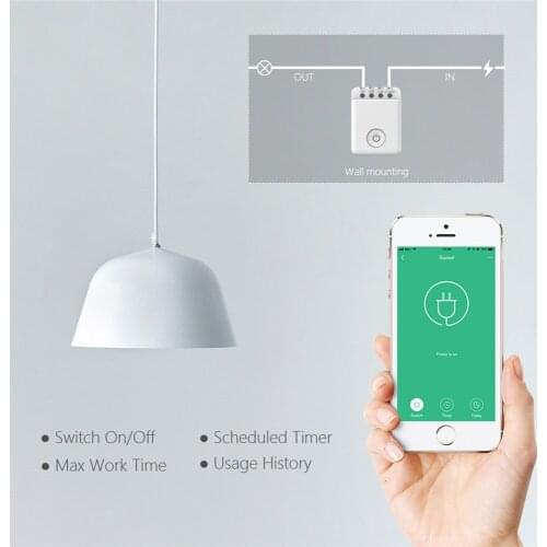 Smart Switch Controller WiFi Control Box Power Display DIY Timer APP Wireless Automation Modules for Alexa/Google Home Appliance