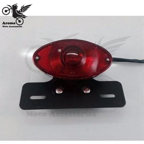 Universal motorcycle LED brake Rear light red Lens motorbike tail Lights motocross ATV Off-road moto parts dirt pit bike blinker