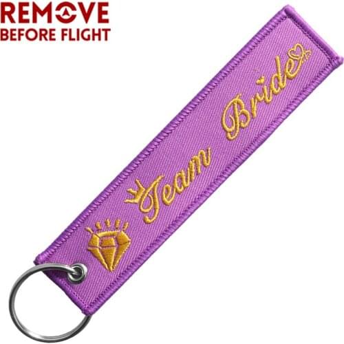 Women Key Ring Fashion Key Chains for Team Bride Keychain Wedding Party Key Fobs Purple Gold Key Chain Chaveiro Key Ring