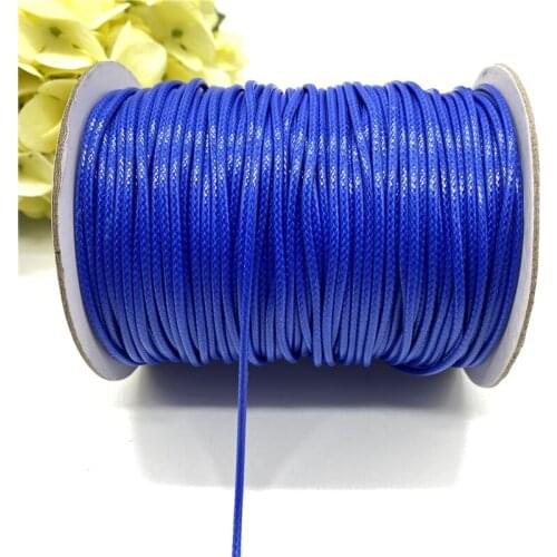 0.8/1.0/1.5/2.0mm Waxed Cotton Cord Waxed Thread Cord String Rope For Jewelry Making DIY Bracelet Necklace Accessories #17