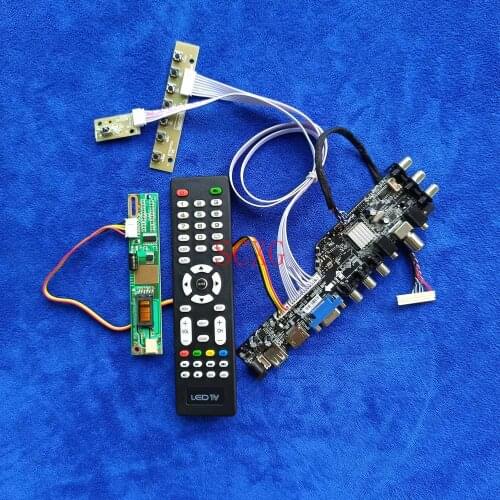 1CCFL HDMI-compatible VGA AV USB LCD screen drive card DVB Digital 1024*768 Fit LTD141EACV/LTD141EC7D/LTD141LA2S LVDS 30-Pin KIT