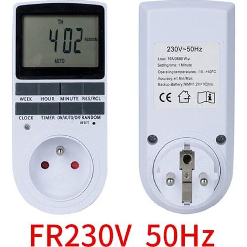 10 groups program digital timer for kitchen water hoter timer plug socket