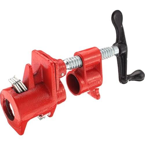 3/4 Inch Wood Gluing Pipe Clamp Heavy Duty Cast Iron Woodworking Tool 1/2 3/4 Pipe Clamp for Woodworkers Working Wood Gluing