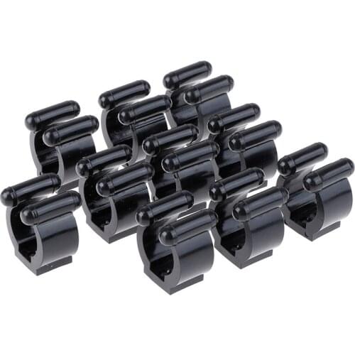 5/10Pcs/Set Portable Fishing Rod Clips Plastic Club Positioning Clamps Holder Accessories Wall Mounted Organizer