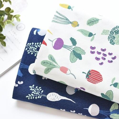 50cm*150cm/Piece,Hand-Painted Vegetable,Cotton Sail Fabric,Clothing,Household Tablecloth, Curtain Cloth, DIY Hand-Made Materials