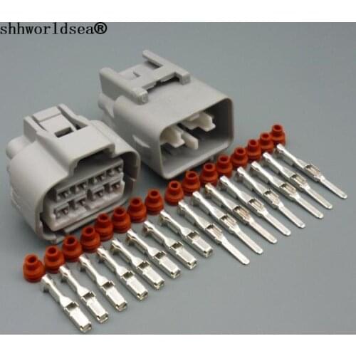 Shhworldsea 8pin automotive electric housing plug wire harness female male connector plug 90980-10897 90980-10896 For Toyota