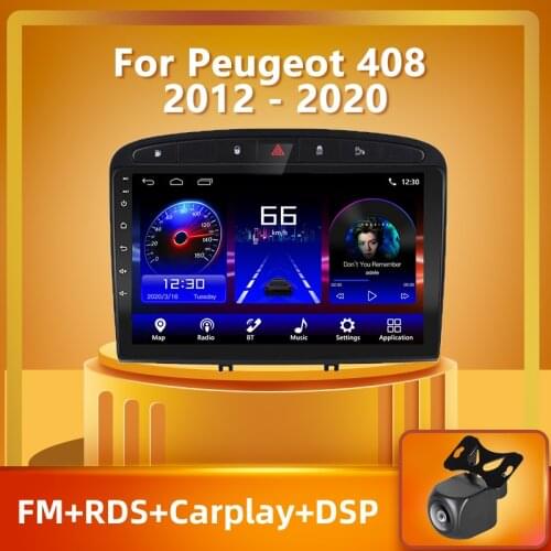 PEERCE For Peugeot 308 408 2012 - 2020 Car Radio Multimedia Video Player Navigation GPS Android10.0 FM/AM RDS No 2din 2 din dvd