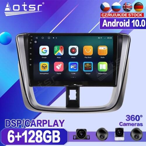 For Toyota Vios Yaris 2014 2015 2016 2017 Car DVD Multimedia Player Recorder Stereo Android Radio GPS Auto Audio Navi Head Unit