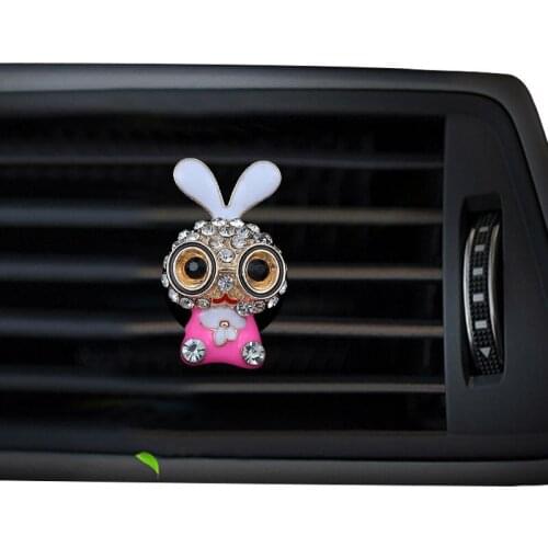 Rabbit style car air freshener perfume bottle diffuser in the car auto Air conditioner outlet vent air Perfume clip