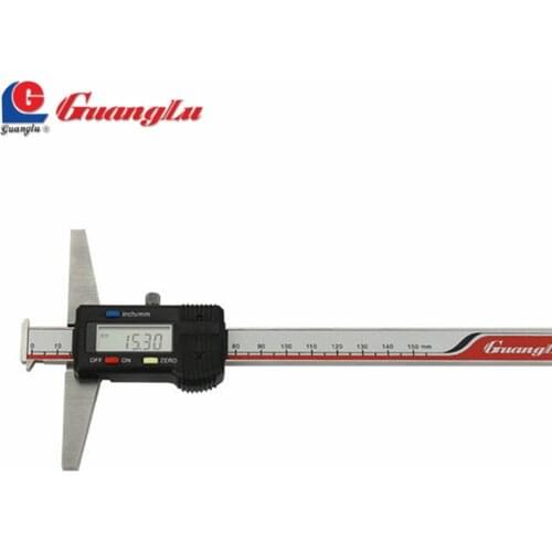 GUANGLU Digital Caliper 0-150/200/300mm Micrometer Digital Depth Gage Double Hooks Type Vernier Caliper Measuring Tools