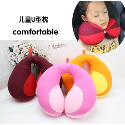 Childrens Cartoon Neck Pillow Splicing Travel Sleeping U-shaped Pillow Comfortable Kidss Car Safety Seat Pillow