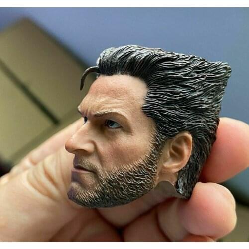 Hot Sales 1/6 Scale Jackman Male Head Sculpt Carving Fit 12" Figure Body Toy Fans Collection