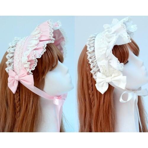 Sweet lolita side clip collection kawaii girl hair accessories gothic lolita hairpin lolita headwear palace lace loli cosplay