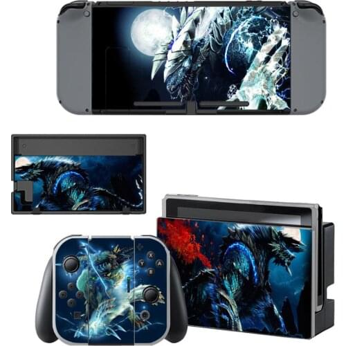 Monster Hunter Nintendo Switch Skin Sticker NintendoSwitch stickers skins for Nintend Switch Console and Joy-Con Controller