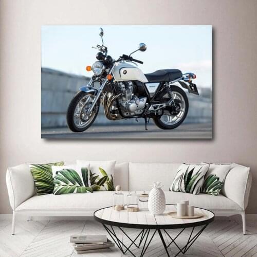 Superbike Wall Art Picture Hondas CB 1100 Motorcycles Vehicle Posters Canvas Prints DIY Framed Paintings for Living Room Decor