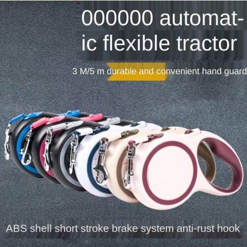 Customizable new dog leash wholesale, automatic telescopic pet leash, outdoor one-button control dog leash, cat leash