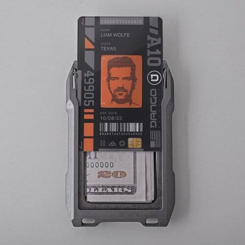 New Spot Multifunctional RFID Anti-theft Brush Mens Aluminum Alloy Card Package Metal Wallet for Employee Wholesale
