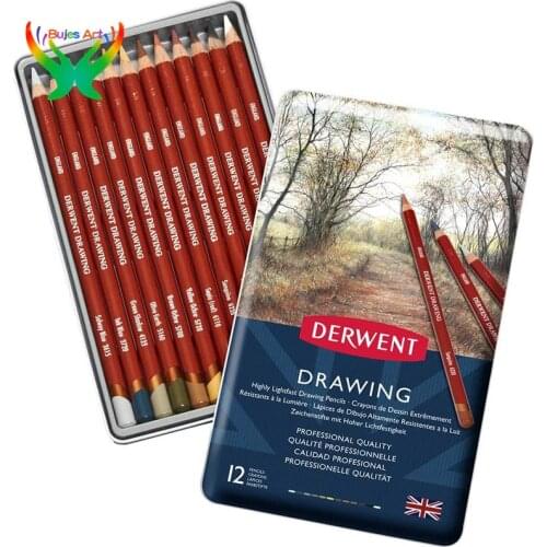 Original 12/24 color pencil UK Derwent Drawing Artist color drawing pencil portrait sketch color pencil professtion art supplies