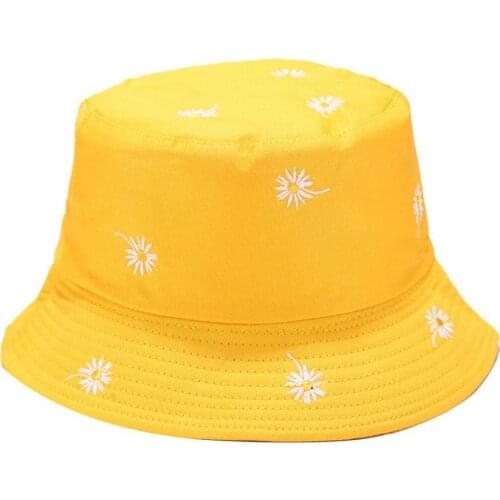 Bucket Hat Flower Printed Foldable Solid Color Women Fisherman Hat for Outdoor Basin Hat Breathable Sun Cap Travel Visor Hat