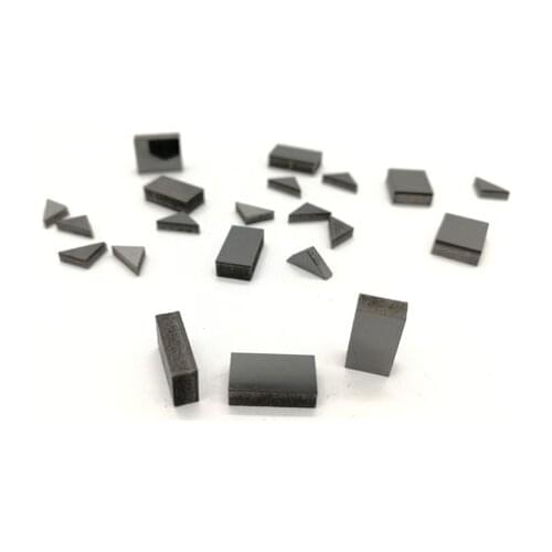 PCD rectangle Super hard blade PCD cutting blade numerical control cutting blade PCD compound piece can cut weldable rectangle