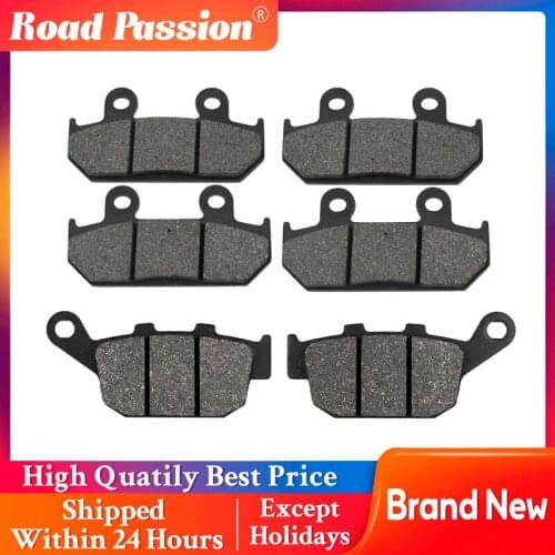 Road Passion Motorcycle Front and Rear Brake Pads For HONDA XRV 750 L/M/N Africa Twin 1990-1993 VFR 400 NC24 FA121 FA140
