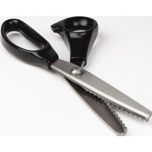 Prajna 3/5/7mm Zigzag Scissors Wave Professional Dressmaking Pinking Shears DIY Lace Fabric Leather Trimming Beautiful Scissors