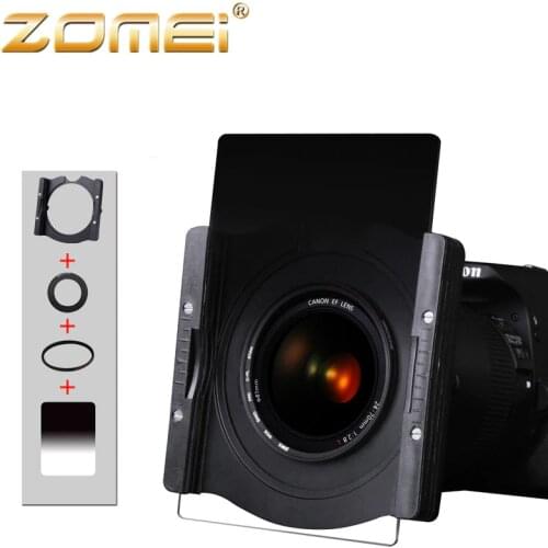 Zomei Professional Aviation Aluminium Square Filter Holder with ring for camera Lens 67 72 77 82 86mm