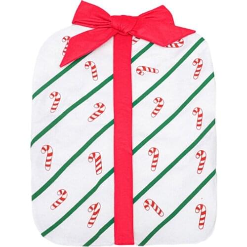 Christmas Chair Covers Holiday Party Home Decor Geschenktasche Stuhllehne Cute Festival Rot Restaurant Zu Hause 1PC Gifts