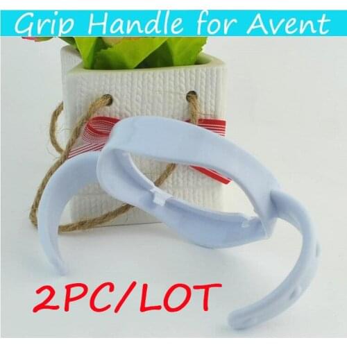 2Pcs/lot handles for bottle milk cup Grip Handle for Avent suit for Natural Wide Mouth PP Glass Baby Feeding Bottle Accessories
