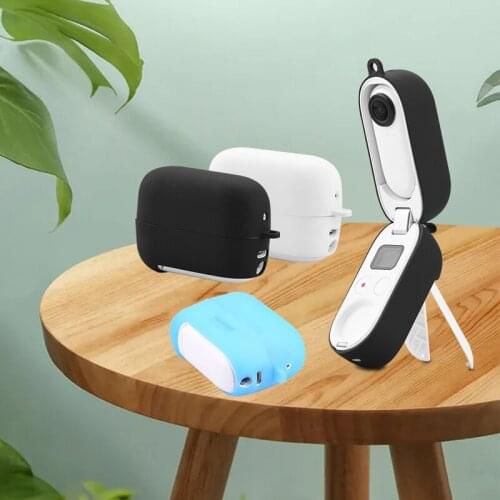 Silicone Case for Insta360 Go 2 Thumb Camera Body Charging Compart Protective Cover Anti-Scratch Anti-dirt Camera Accessories