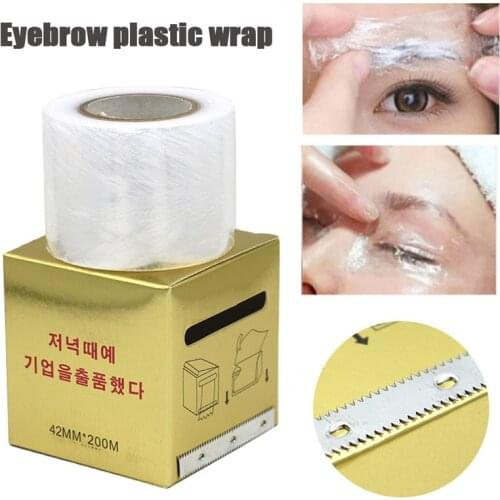 1Pc 2 Sizes Eyelash Remover Clear Plastic Wrap Eye Use Preservative Film False Eyelashes Extension Permanent Makeup Tool