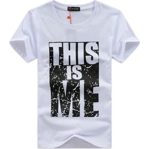 TangWindVisual Men's T-shirts With Inscriptions