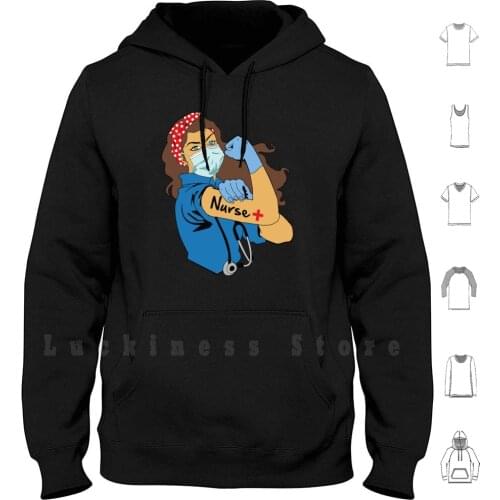 Strong Nurse hoodies long sleeve Strong Woman Women Nurse 19 2020 Support Medicine Student Emergency Hero Heroes Mask