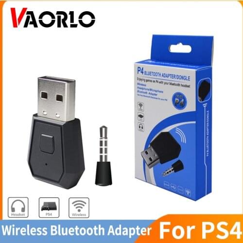 VAORLO Wireless Bluetooth 4.0 Adapter For PS4 Gamepad Game Controller Console Headphone USB Dongle for Playstation 4 Controller